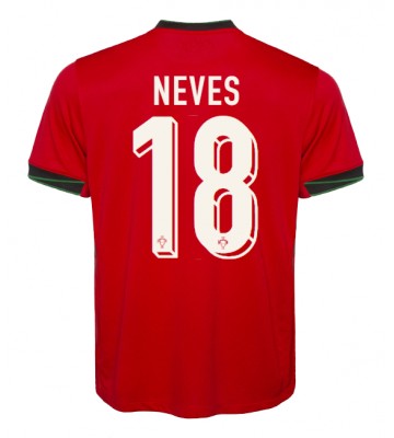 Portugal Ruben Neves #18 Primera Equipación Eurocopa 2024 Manga Corta